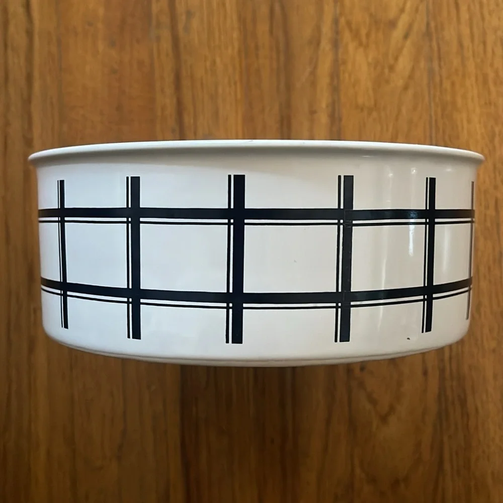 New Curzon Ceramic GOOD DOG Pet food/water/bowl/dish Bone with a Bow